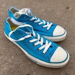 Converse Turquoise Canvas Sneakers